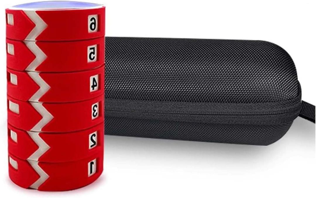 Sports Agility Lights Training Kit, Reaction Training Light, 6 Lights, 4 Modes, 4 Light Colours, with Remote Control, for Improve Speed, Agility, Reaction Time