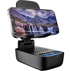Gifts for Men Women,Birthday Gifts,Cell Phone Stand with Wireless Bluetooth Speaker, Punchy Bass & HD Stereo Sound Speaker for Home & Outdoors Compatible with iPhone/ipad/Samsung-Black