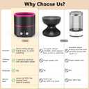 Electric Makeup Brush Cleaner Machine, 2 Speeds and Dehydration Powerful Friction Removes Residue on Makeup Brushes Set/Sponge/Powder Puffs, Efficient Cleaning, Spinning Washer Black Pink