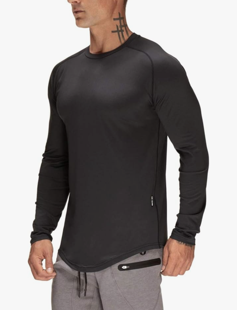 Mens Gym Workout Slim Fit Short Sleeve T-Shirt Cotton Performance Athletic Shirts Running Fitness Tee XXL