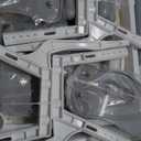 Kids Table & Chairs Set (2 Chairs) Height Adjustable for Ages 2-8 | Non-Slip Toddler Activity Table with Wipe-Clean Desktop, Montessori Learning & Art Drawing Tables for Home Preschool (Grey)