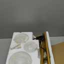 Fiqevs Upgrade Dimmable Floor Lamp, 3 Globe Mid Century Gold Modern Floor Lamps for Living Room with Orb Frosted Glass Shade and 3 LED Bulbs, Standing Tall Lamp for Bedrooms, Office - Antique Brass