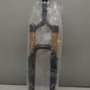 BUCKLOS 26/27.5/29 inch MTB Fork 120mm Travel, 1-1/8" Straight/Tapered Mountain Bike Fork Rebound Adjust, 15mm100mm Axle, Manual Lockout Air Shocks (Gold-Straight tube)