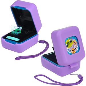 YouKnow Silicone Case for Bitzee Magicals Interactive Toy Digital Pet and Case, Protective Skin Sleeve for Bitzee Virtual Electronic Pets Accessories (Case Only) (Purple)