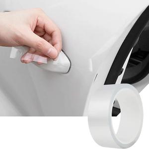 MYFAMIREA Car Door Edge Guards Car Door Side Protector Strip Anti-Collision Transparent Tape for Most Vehicle, Invisible Transparent Bumper, Scratch-Resistant Body,Protect Seat Body (33Ft x 0.8In)