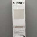 SUNOFF Cordless Blackout Roller Shades Blinds for Windows Free-Stop,Pull Down Room Darkening with Valance,Thermal Insulated Woven Fabric Window Door Blinds for Home,Office,Beige 29" W x 72" L