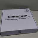 Ultimate Unicorn 8 inch Bathroom Faucet Champagne Bronze, Waterfall Bathroom Sink Faucet with Metal Pop-up Sink Drain Stopper and 2 Supply Hoses, DJS-MP-3JT-CG-PB-C