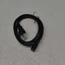 Amazon Basics PC Power Cord, 25 feet, AC Power Cord for Monitor, Computer, TV, 3 Prong, 18 AWG, 125 Volts, Black