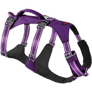 Tuff Pupper Escape Proof Dog Harness for Extra Large Dogs | No Pull Lightweight Adjustable Harness | No Escape Multifunctional Outdoor Pet Gear | Strong Durable Breathable | Secure Comfortable Fit (Deep Purple)