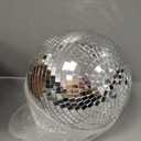 Mirror Disco Ball Sumono 12 Inch Mirror Ball Lightning Ball with Hanging Ring for DJ Club Stage Bar Party, Wedding Holiday Decoration