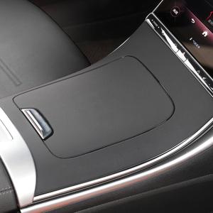 Car Center Console Gear Shift Panel Protector Cover Silicone Sticker Interior Washable Wrap Kit Fit for Mercedes Benz GLC X254 GLC260 GLC300 GLC300e GLC43 AMG 2023 2024 2025 Accessories (Black)