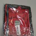 ZoneFoker Case for iPad 9th/8th/7th Generation 2021/2020/2019(10.2 inch), Heavy Duty Military Grade Shockproof Rugged Protective 10.2" Cover with Built-in Stand for iPad 9 8 7 Gen (Black+Red)