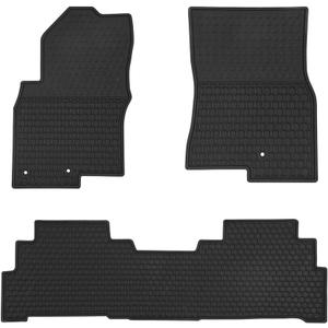 Car Floor Mats Custom Fit for Nissan Frontier 2008-2021 Crew Cab Odorless Washable Heavy Duty Rubber (All Weather) Floor Liners Black