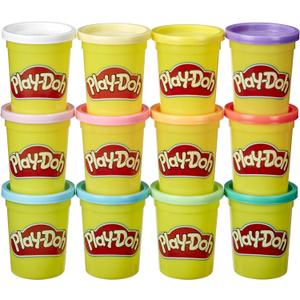 Play-Doh Pastel Colors Bulk 12-Pack of 4-Ounce Cans, Party Favors, Kids Arts & Crafts, Back to School Gifts & Prizes, Preschool Toys, Ages 2+ 
