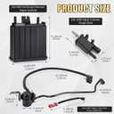 Threlaco 3 Pack EVAP Canister Kit Includes 215-464 15109431 911-149 12573648 Charcoal Canister, 214-1680 Purge Valve, 911-064 Vent Solenoid Compatible with GM Select Models