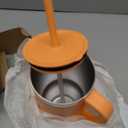 Hydro Flask Travel Tumbler with Handle, Lid and Straw - Insulated Stainless Steel in 32 Oz Nectar Orange