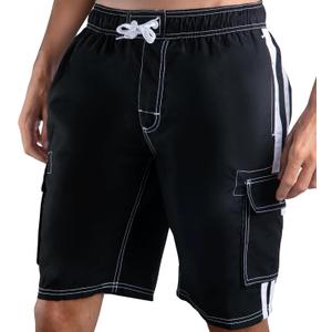 Kanu Surf Men's Barracuda Swim Trunks, 9-inch Inseam (Regular & Extended Sizes) (XX-Large, Black)