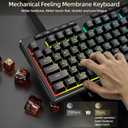 Redragon K517 Pro Wireless Gaming Keyboard, RGB Backlit, Tri-Mode BT/2.4GHz/USB-C, Mechanical Feel 94 Keys Computer Keyboard with 4 Macro Keys, Number Pad, 4000mAh Battery for Win/MAC