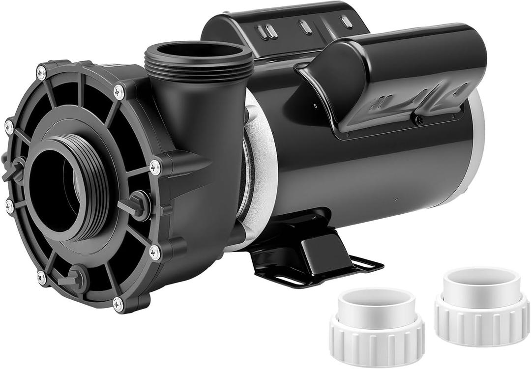 VEVOR SPA Pump, 2 HP, 2-Speed Hot Tub Pump with 2-Inch Port, 139.5 GPM High and 66.5 GPM Low Speed, 115V 60Hz, 48 Frame, for Sundance #6500-357/ #6500-845/ #6500-758/ #6500-345/ #6500-090/ #6500-258