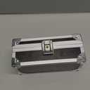 Lockable Cash Box with Key, Aluminium Alloy Money Storage Box & Single-Row Currency Tray, Cash Organizer for Home and Collectors