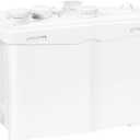 1200W Utility Sink Pump with Blade PCB Function Under Sink Pump Upflush to 39.4FT 2800GPH with 4 Water Inlets 2 Outlets Macerating Toilet System for Sink Shower Washing Machine Kitchen Basement