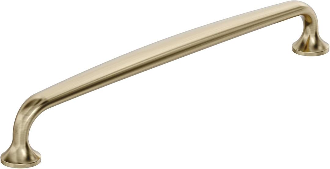 Amerock Renown 8-13/16 inch (224 mm) Center to Center Golden Champagne Cabinet Pull, BP36987BBZ