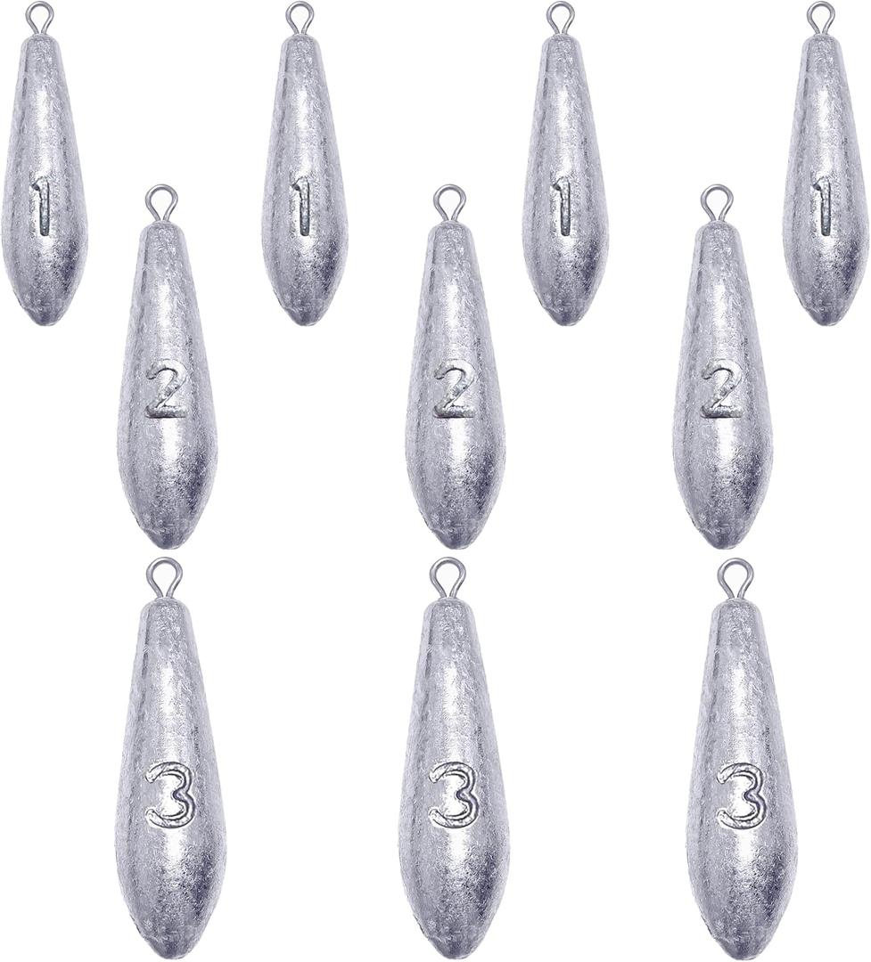 Drop Shot Fishing Weights Sinkers for Saltwater Freshwater Fishing