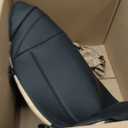 1 Pack Nappa Leather Car Seat Extender Leg Support Cushion for Tesla | for Model 3 2017-2023 Model Y 2020-2025 Accessories, Memory Foam Full Wrap Front Seat Cover for Long Driving Leg Rest (Black)