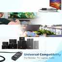 RUIQIU 19V Power Cord Compatible with Samsung TV 32” UN32 J4000 J4500 J5205 J5003 J525D UN32J4000AF UN32J5205AF UN32J525DAF UN32J5003AF UN32J400DAF A4819-FDY Monitor Charger,HW-M360 Soundbar Supply