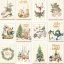 VioraWhite 12 Pcs Seasonal Diamond Art Set for Adults Holiday Theme Diamond Painting Kits for Women DIY Cartoon 5d Rhinestones Crafts Gifts with Tools for Home Wall Decoration(Snow)