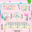 Easter Party Tableware for 20 Guests, Spring Party Tableware Egg Bunny Plates and Napkins Tablecloth Banner etc Easter Bunny Birthday Decorations Supplies