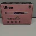 Ufree 5 in 1 Curling Iron with Interchangeable Ceramic Barrels (0.35"-1.25"), Curling Wand Set with Flat Iron Hair Straightener, Instant Heat Up, Dual Voltage Hair Curler, Gifts for Women (Rose Gold)