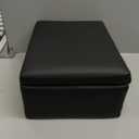 Small Foot Stool Under Desk Foot Stools Ottoman Footstool Foot Stools Small Footstools Foot Stool for Living Room Foot Rest 15" W x 12" D x 9.5" H Faux Leather Black