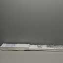 Silent Double Curtain Track Ceiling Mount 6'/8'/10'/12'/15', Wide 4" White Aluminum track Curtains Rail, Bedroom/Window/Hotel Drop Ceiling Curtains Tracks (without curtains & hooks) (Double, 8ft)