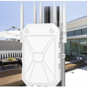 AC1200 Outdoor WiFi Extender, Outdoor WiFi Extender Signal Booster, Wireless Outdoor Access Point, IP67 Weatherproof, Passive PoE, WPA3, Long Range WiFi Coverage for Garage, Yard, Farm, RV, Starlink