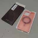 TOKVANZ for iPhone 16 Pro Max Case with 360° Rotatable Magnetic Ring Stand [Compatible Mag-Safe] [Military Grade Protection] Translucent Matte Phone Cases for Women Men 6.9'', Pink