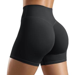 ODODOS Women's Hidden Scrunch Butt Lifting Shorts 5" Inseam - No Front Seam High Waist Booty Sculpting Yoga Biker Shorts, M 