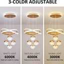 Modern Gold LED Chandeliers, 3-Color Dimmable Pendant Light for Kitchen Island, Dining Room, Living Room, Contemporary Hanging Ceiling Light, Adjustable Height, Perfect for Modern Home Decor.