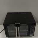 Gourmia Toaster Oven Air Fryer Combo 17 cooking presets 1700W french door digital air fryer oven 24L capacity accessories, convection rack, baking pan tray recipe book GTF7460,Large,Black