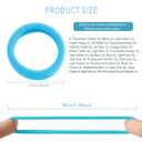 100PCS Elastic Hair Ties, Seamless Hair Band, Ponytail Holder No Crease Damage, Cotton Bands, Hair Scrunchies for Thick Thin Hair, Hair Accessories for Women Valentine's Day Gift (Multicolor)