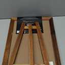 Loddie Doddie Rustic Wood Tabletop Chalkboard Easel - Dark Brown, 12" x 12" - Adjustable Stand for Wedding Favors - Display for Place Cards - Rustic Sign for Farmers Market Decor