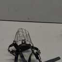 Dog Chrome Metal Muzzles Wire Basket Adjustable Leather Straps (#4) Circumference is 9.4-11 in, Length is 3.1-3.5 in