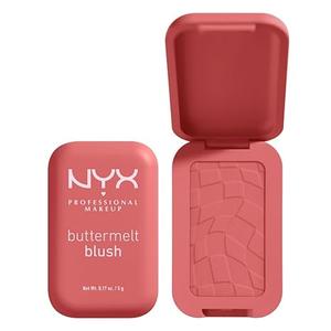 NYX PROFESSIONAL MAKEUP Buttermelt Powder Blush, Fade and Transfer-Resistant Blush, Up to 12HR Make Up Wear, Vegan Formula - Feeling Butta