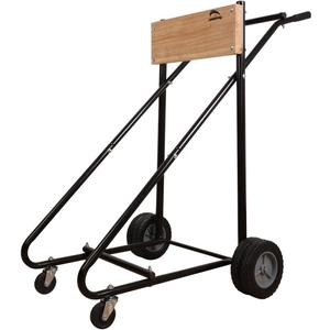 LEADALLWAY Outboard Boat Motor Stand Carrier Cart Dolly Storage Pro Heavy Duty Multi Purposed Engine Stand (WOODEN-30 to 115HP Wheel-1)
