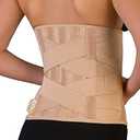 Double Pull Lumbo-Sacral Lower Back Support Belt with 6 Stays for Pain Relief, Herniated Disc, Sciatica, Scoliosis. Anti-skid Adjustable Brace for Work and Exercises for Men and Woman. Pain Relief Corset (#2 for Waist Circumference: 27-31 inch (70-80