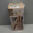 Knife Set, Wiztoynia 6-Piece Coffee Kitchen Knife Set for Home, Anti-Rust Non-stick Stainless Steel Sharp Chef Knife Set with Universal Knife Block for Kitchen, Ergonomical Design (Coffee)