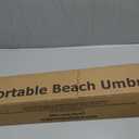 8FT. Large Beach Umbrella with Heavy Duty Sand Anchor & Tilt Sun Shelter, UPF50+ UV Protection, Wind Resistance, Waterproof Canopy, Portable for Beach Outdoor Patio Yard Garden Pool