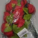 Duovlo Springs Flowers Artificial Silk Peony Bouquets Wedding Home Decoration,Pack of 1 (Spring Red) (20.87*3.5)