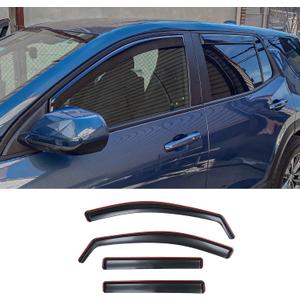 Visor Rain Guards Compatible with 2025 2026 Chevrolet Equinox (Not for EV) Front and Rear in-Channel Window Visors Wind Deflectors Weather Shield for Chevy Equinox 4PCS Accessories