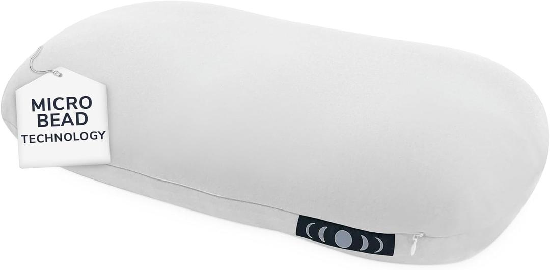 Moon Pod Pillow for Back, Stomach, & Side Sleepers, 4D Pillow (Space Gray) - Ergonomic Bed Pillow for Neck & Shoulder Pain Relief - Cooling Neck Support Pillows for Sleeping - Deep Sleep Pillow